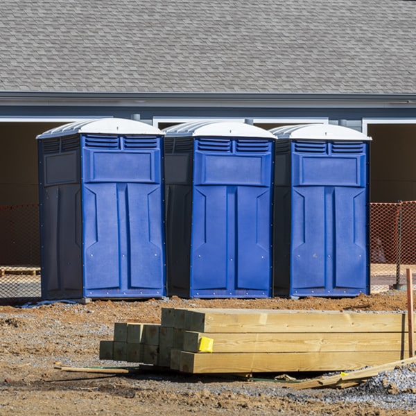 how often are the portable toilets cleaned and serviced during a rental period in Sibley MO